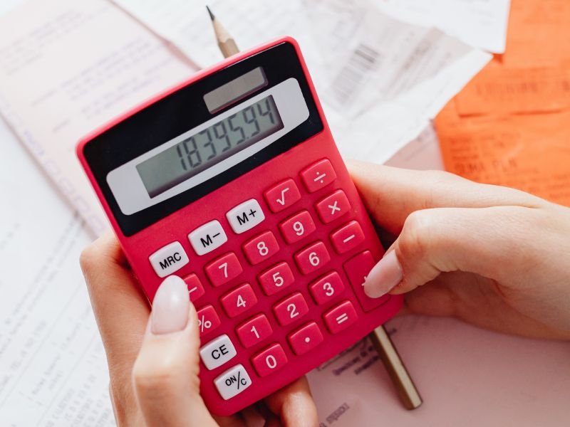 günstig gesund kochen (Imagebild Taschenrechner)