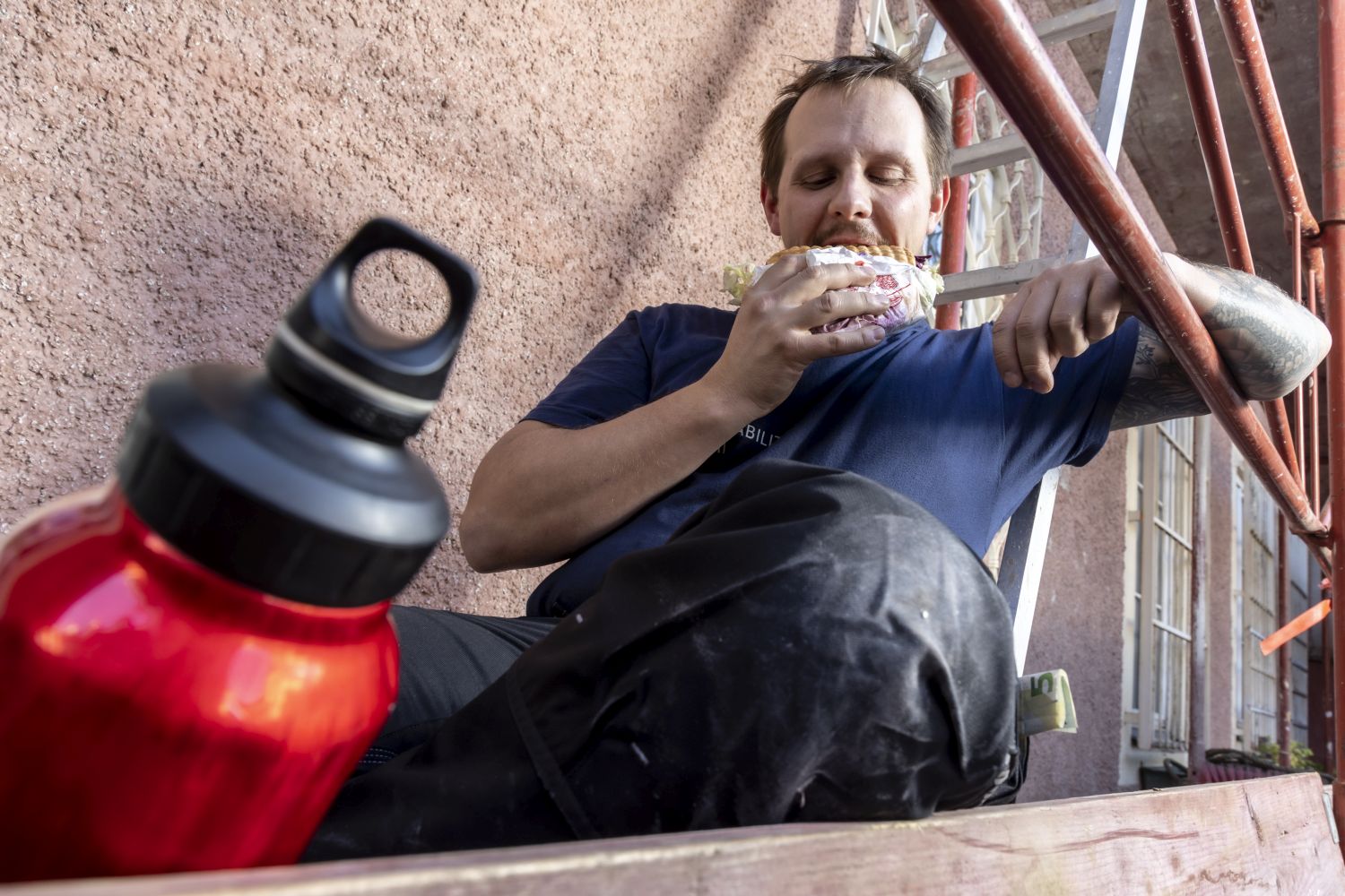 Trinkflasche beim Jausnen