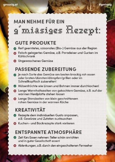 Gemüsereiche Rezepte (Sujetfoto)