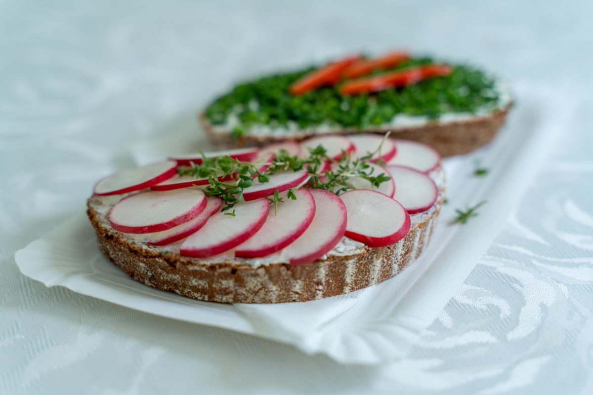 Gesundes Schulbuffet Köflach: Radieschenbrot als Bestseller